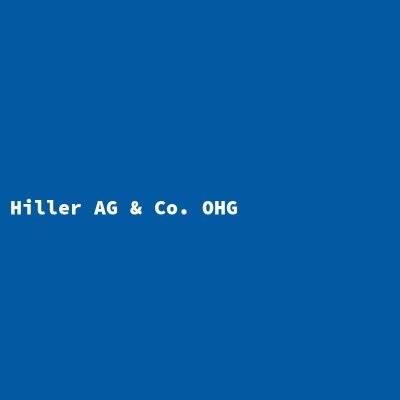 Hersteller: Hiller AG &amp; Co. OHG