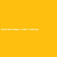 Unterhaltsames Leder-Tanktop
