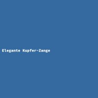 Elegante Kupfer-Zange