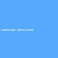 Langlebiger Papier-Schal