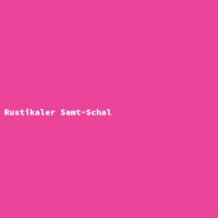 Rustikaler Samt-Schal
