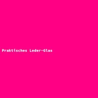 Praktisches Leder-Glas