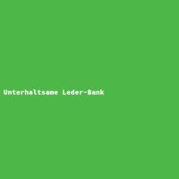 Unterhaltsame Leder-Bank
