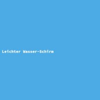 Leichter Wasser-Schirm