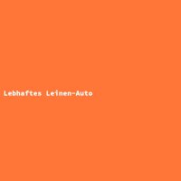 Lebhaftes Leinen-Auto