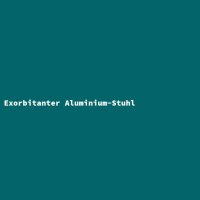 Exorbitanter Aluminium-Stuhl