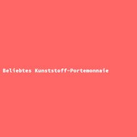 Beliebtes Kunststoff-Portemonnaie