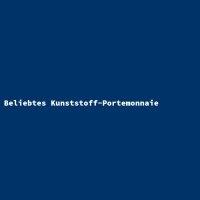 Beliebtes Kunststoff-Portemonnaie