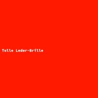 Tolle Leder-Brille